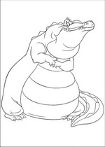 coloring page Princess and the Frog